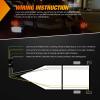imageNilight 2PCS Square LED Trailer Light Kit Low Profile Submersible IP68 Stop Turn Tail Side Marker License Lamps for 12V Utility Boat Camper RV Trucks Marine Snowmobile2Pcs Trailer Light wbox