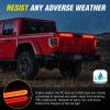 imageNilight 2PCS Trailer Tail Light Kit 40 LED Running Brake Turn Signals Reverse lights Waterproof for 1030V Truck RV UTV Camper Van Boat2Pcs 3in1 9Inch Trailer Lights