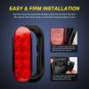 imageNilight 2PCS Trailer Tail Light Kit 40 LED Running Brake Turn Signals Reverse lights Waterproof for 1030V Truck RV UTV Camper Van Boat2Pcs 6 Trailer Tail Lights