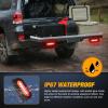 imageNilight 2PCS Trailer Tail Light Kit 40 LED Running Brake Turn Signals Reverse lights Waterproof for 1030V Truck RV UTV Camper Van Boat2Pcs RedWhite Tail LightsBrackets