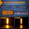 imageNilight 2PCS Trailer Tail Light Kit 40 LED Running Brake Turn Signals Reverse lights Waterproof for 1030V Truck RV UTV Camper Van BoatAmber 24LED Lights Screws 2Pcs