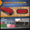 imageNilight 2PCS Trailer Tail Light Kit 40 LED Running Brake Turn Signals Reverse lights Waterproof for 1030V Truck RV UTV Camper Van BoatRed 24LED Lights Screws 2Pcs