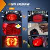 imageNilight 2PCS Trailer Tail Light Kit 40 LED Running Brake Turn Signals Reverse lights Waterproof for 1030V Truck RV UTV Camper Van BoatRed Lens taillight