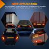 imageNilight 2PCS Trailer Tail Light Kit 40 LED Running Brake Turn Signals Reverse lights Waterproof for 1030V Truck RV UTV Camper Van BoatTail Lights Screws wMarker Light
