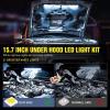 imageNilight 2pcs Under Hood Light Strip 42LED Waterproof Underhood Work Light with OnOff Switch Blade Fuse Engine Bay Repair Light White 12V for Car Truck SUV157 Inch 1PC