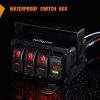 imageNilight 3 Gang Rocker Switch Panel with 48 Amp Dual USB Charger Voltmeter Waterproof 12V 24V DC Rocker Switch with Night Glow Stickers for Cars Trucks Boats RVs 2 Years WarrantyBlueRedBox