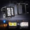 imageNilight 3 Inch Cube LED Pod Light Bar 20W 2100LM Super Flood ScrewLess Offroad Driving Work Lights w16AWG DT Wiring Harness Kit for Truck UTV 4x4 ATV Motorcycle4LED Spot Pod w Amber DRL