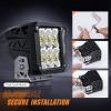 imageNilight 3 Inch Cube LED Pod Light Bar 20W 2100LM Super Flood ScrewLess Offroad Driving Work Lights w16AWG DT Wiring Harness Kit for Truck UTV 4x4 ATV Motorcycle6LED Flood Pod