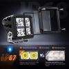 imageNilight 3 Inch Cube LED Pod Light Bar 20W 2100LM Super Flood ScrewLess Offroad Driving Work Lights w16AWG DT Wiring Harness Kit for Truck UTV 4x4 ATV Motorcycle4LED Spot Pod w White DRL