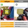 imageNilight 3 inch Cube Light Pod Cover 2 PCS Yellow Protective Covers Durable Polycarbonate Lens Waterproof Dustproof ScratchProof for Square Lights Off Road Driving Lighting