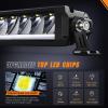 imageNilight 30 Inch LED Light Bar 120W 13000LM AntiGlare Flood Spot Combo DRL Offroad Driving Lamps IP68 w 16AWG DT Wiring Kit for Pickup Truck SUV ATV UTV Boat 4x4 JeepAmber DRL