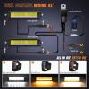 imageNilight 30 Inch LED Light Bar 120W 13000LM AntiGlare Flood Spot Combo DRL Offroad Driving Lamps IP68 w 16AWG DT Wiring Kit for Pickup Truck SUV ATV UTV Boat 4x4 JeepAmber DRL