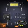 imageNilight 30 Inch LED Light Bar 120W 13000LM AntiGlare Flood Spot Combo DRL Offroad Driving Lamps IP68 w 16AWG DT Wiring Kit for Pickup Truck SUV ATV UTV Boat 4x4 JeepAmber DRL