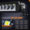 imageNilight 30 Inch LED Light Bar 120W 13000LM AntiGlare Flood Spot Combo DRL Offroad Driving Lamps IP68 w 16AWG DT Wiring Kit for Pickup Truck SUV ATV UTV Boat 4x4 JeepAmber DRL