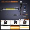 imageNilight 30 Inch LED Light Bar 120W 13000LM AntiGlare Flood Spot Combo DRL Offroad Driving Lamps IP68 w 16AWG DT Wiring Kit for Pickup Truck SUV ATV UTV Boat 4x4 JeepAmber DRL