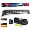 imageNilight 30 Inch LED Light Bar 120W 13000LM AntiGlare Flood Spot Combo DRL Offroad Driving Lamps IP68 w 16AWG DT Wiring Kit for Pickup Truck SUV ATV UTV Boat 4x4 JeepAmber DRL