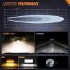 imageNilight 30 Inch LED Light Bar 120W 13000LM AntiGlare Flood Spot Combo DRL Offroad Driving Lamps IP68 w 16AWG DT Wiring Kit for Pickup Truck SUV ATV UTV Boat 4x4 JeepAmber DRL