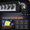 imageNilight 30 Inch LED Light Bar 120W 13000LM AntiGlare Flood Spot Combo DRL Offroad Driving Lamps IP68 w 16AWG DT Wiring Kit for Pickup Truck SUV ATV UTV Boat 4x4 JeepAmber DRL