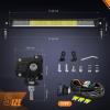 imageNilight 30 Inch LED Light Bar 120W 13000LM AntiGlare Flood Spot Combo DRL Offroad Driving Lamps IP68 w 16AWG DT Wiring Kit for Pickup Truck SUV ATV UTV Boat 4x4 JeepAmber DRL