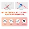 imageNilight 360PCS TTap Wire Connectors SelfStripping Quick Splice Electrical Terminals Insulated Male Disconnect Spade Assortment Kit with Storage Case120Pcs 1614AWG