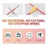 imageNilight 360PCS TTap Wire Connectors SelfStripping Quick Splice Electrical Terminals Insulated Male Disconnect Spade Assortment Kit with Storage Case120Pcs 1210AWG