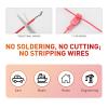 imageNilight 360PCS TTap Wire Connectors SelfStripping Quick Splice Electrical Terminals Insulated Male Disconnect Spade Assortment Kit with Storage Case120Pcs 2216AWG