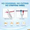 imageNilight 360PCS TTap Wire Connectors SelfStripping Quick Splice Electrical Terminals Insulated Male Disconnect Spade Assortment Kit with Storage Case360 Pcs