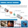 imageNilight 4 PIN DT Connector Kit 3 Sets Size 16 Solid Contacts Waterproof Male Female Terminal for 1420 AWG DT Series Connectors Car Truck Motorcycle OffRoad Vehicles BoatDT 212Pin 50 Sets wRemoval Tool