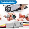 imageNilight 4 PIN DT Connector Kit 3 Sets Size 16 Solid Contacts Waterproof Male Female Terminal for 1420 AWG DT Series Connectors Car Truck Motorcycle OffRoad Vehicles BoatDT 212Pin 6 Sets