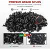 imageNilight 415 Pcs Car Retainer Clips ampamp Fastener Remover  18 Most Popular Sizes Auto Push Pin Rivets Set Door Trim Panel Compatible with GM Ford Toyota Honda Chrysler2 Years Warranty CL19black