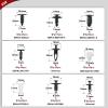 imageNilight 425 Pcs Car Retainer Clips Fastener Remover Tailgate Handle Rod Clip  19 Most Popular Sizes Auto Push Pin Rivets Set  Compatible with GM Ford Toyota Honda Chrysler2 Years Warranty425Pcs Clips Remover