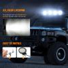 imageNilight 45Inch 42W 4200LM Amber LED Light Pods Round Flood Lights for Off Road Roof ampamp Fog  16AWG Wiring Harness Kit2 Leads45Inch 28led LED Pods Wiring Harness