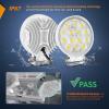 imageNilight 45Inch 42W 4200LM Amber LED Light Pods Round Flood Lights for Off Road Roof ampamp Fog  16AWG Wiring Harness Kit2 LeadsWhite House