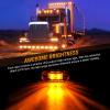 imageNilight 4PCS 39 Inch 3 Led Truck Trailer Light Front Rear LED Side Marker Lights Clearance Indicator Lamp Waterproof Sealed Surface Mounted LED Marker LightAmberRed 20PCS Universal