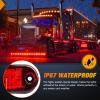 imageNilight 4PCS 39 Inch 3 Led Truck Trailer Light Front Rear LED Side Marker Lights Clearance Indicator Lamp Waterproof Sealed Surface Mounted LED Marker LightAmberRed 20PCS Universal