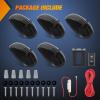 imageNilight 4PCS 39 Inch 3 Led Truck Trailer Light Front Rear LED Side Marker Lights Clearance Indicator Lamp Waterproof Sealed Surface Mounted LED Marker LightSmoked Amber Dodge Ram 19992002