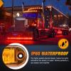 imageNilight 4PCS 39 Inch 3 Led Truck Trailer Light Front Rear LED Side Marker Lights Clearance Indicator Lamp Waterproof Sealed Surface Mounted LED Marker LightAmber 20PCS Universal
