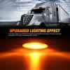 imageNilight 4PCS 39 Inch 3 Led Truck Trailer Light Front Rear LED Side Marker Lights Clearance Indicator Lamp Waterproof Sealed Surface Mounted LED Marker LightAmber 4LEDHeavy Duty Trucks