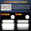 imageNilight 4PCS 6quot Oval LED Trailer Tail Lights 4PCS 10 LED wFlush Mount Grommets Plugs ReverseBack Up Trailer Lights for RV Truck Jeep75Inch White 2Pcs
