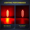 imageNilight 4PCS 6quot Oval LED Trailer Tail Lights 4PCS 10 LED wFlush Mount Grommets Plugs ReverseBack Up Trailer Lights for RV Truck JeepRedWhite 4Pcs