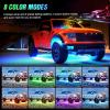 imageNilight 4Pcs Car Underglow Neon Accent Strip Lights 252 LEDs RGB 8 Color Sound Active Function Music Mode with Wireless Remote Control Underbody Light Strips for Cars Van SUV TruckUnderglow Light Strip RGB
