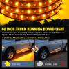 imageNilight 4Pcs Car Underglow Neon Accent Strip Lights 252 LEDs RGB 8 Color Sound Active Function Music Mode with Wireless Remote Control Underbody Light Strips for Cars Van SUV Truck60 Running Board Lights WhiteAmber