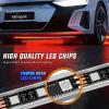 imageNilight 4Pcs Car Underglow Neon Accent Strip Lights 252 LEDs RGB 8 Color Sound Active Function Music Mode with Wireless Remote Control Underbody Light Strips for Cars Van SUV Truck8Pcs Aluminum Underglow Strip Lights RGB