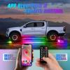 imageNilight 4Pcs Car Underglow Neon Accent Strip Lights 252 LEDs RGB 8 Color Sound Active Function Music Mode with Wireless Remote Control Underbody Light Strips for Cars Van SUV Truck4Pcs Aluminum Underglow Strip Lights Dream Color