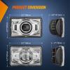 imageNilight 4x6 Inch LED Headlights 45W HiLo Sealed Beam Rectangular Headlight Replacement H4651 H4652 H4656 H4666 H6545 Compatible with Chevy Kenworth Peterbil Ford Freightliner OldsmobileSilver 4PCS4Pcs 4x6 wprojector Silver