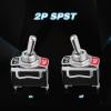 imageNilight 5 Pack 6Pin Heavy Duty Rocker Toggle Switch 15A 250V 20A 125V DPDT 6 Pin ONOffON Switch Metal Bat Waterproof Boot Cap Cover2Pin Toggle Switch5Pack