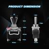imageNilight 5 Pack 6Pin Heavy Duty Rocker Toggle Switch 15A 250V 20A 125V DPDT 6 Pin ONOffON Switch Metal Bat Waterproof Boot Cap Cover2Pin Toggle Switch5Pack