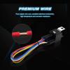 imageNilight 50003R Automotive Set 5Pin 3040A 12V SPDT with Interlocking Relay Socket and Wiring Harness5 Pack 2 Years Warranty5Pin Relay  harness socket