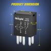 imageNilight 50003R Automotive Set 5Pin 3040A 12V SPDT with Interlocking Relay Socket and Wiring Harness5 Pack 2 Years Warranty5Pin Relay