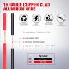 imageNilight 50FT 16AWG Copper Clad Aluminum Wire 162 Gauge Red Black CCA Electrical Cable 2 Conductor Parallel 12V24V DC Flexible Extension Cords for Car Audio Radio Speaker Amplifier16AWG50FT